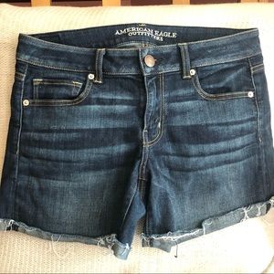 American Eagle midi denim shorts